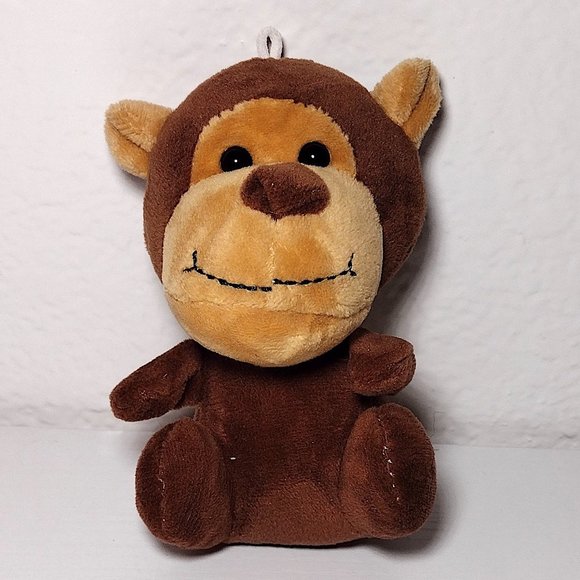 Plush Brown Mini Monkey 4.5 inches tall - Picture 1 of 4